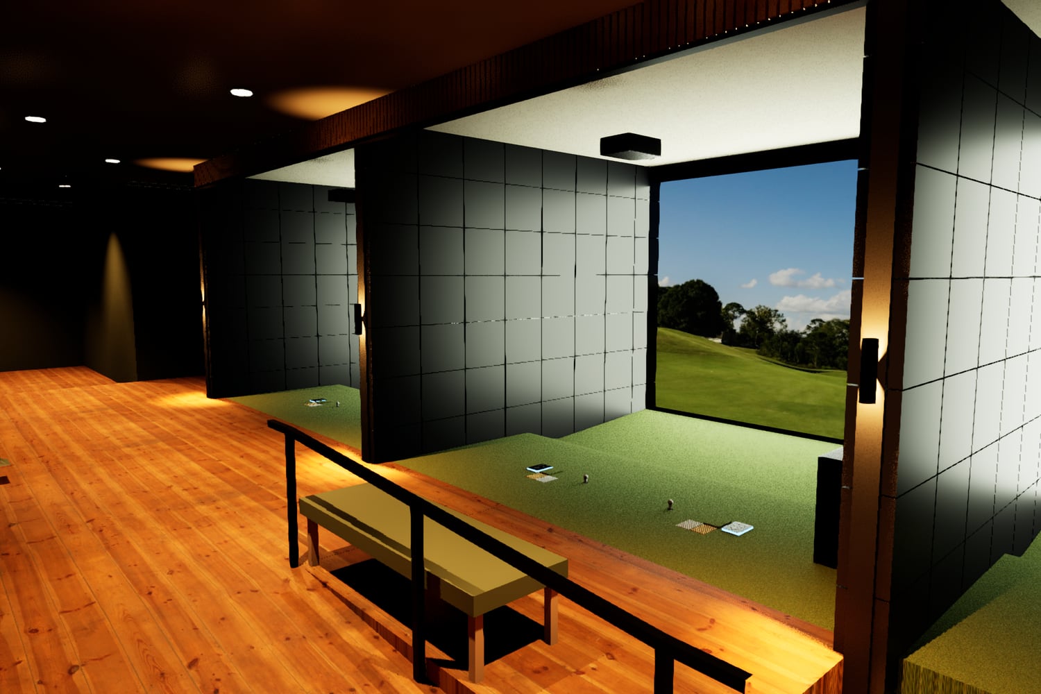 Layout - Pinpoint Golf Works simulator room